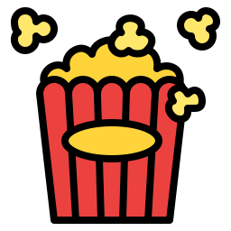 Popcorn box icon