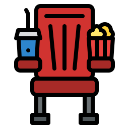 asiento de cine icono