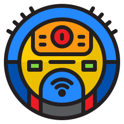 Robot vacuum cleaner icon