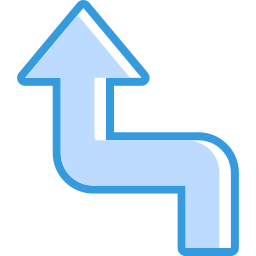 Zigzag arrow icon