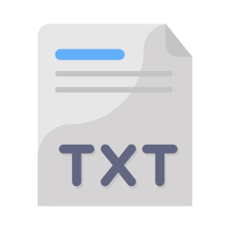 archivo txt icono