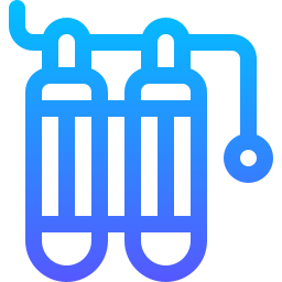 bouteille d'oxygène Icône