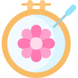 Embroidery hoop icon