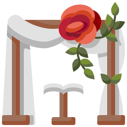 Wedding arch icon