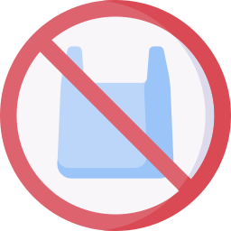 No plastic bags icon