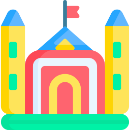 Inflatable castle icon