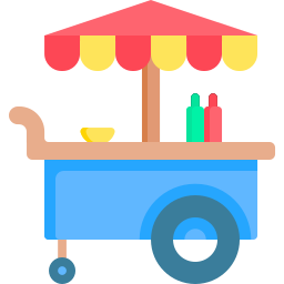 Food stand icon