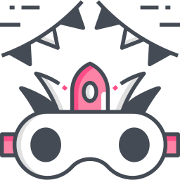 máscara de ojos icono