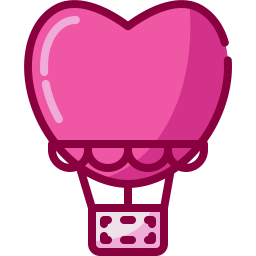 Hot air balloon icon