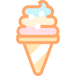 la crème glacée Icône