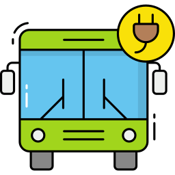Ônibus elétrico Ícone