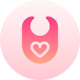 Baby bib icon