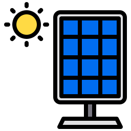 Solar cell icon