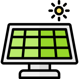 Solar panel icon