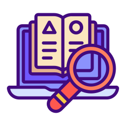 Search of knowledge icon