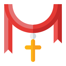 Christianism cross icon