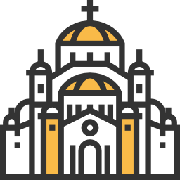 kathedraal van heilige sava icoon