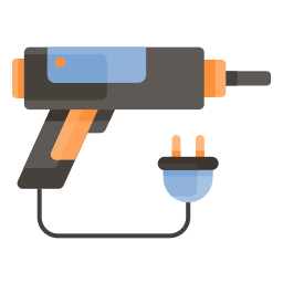 Hot glue gun icon