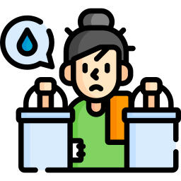 Water scarcity icon