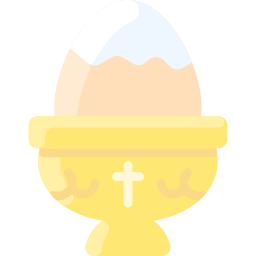 huevo duro icono