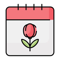 Spring calendar icon