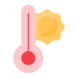 gorąca pogoda ikona