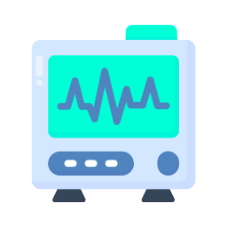 monitor ecg Ícone