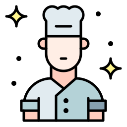 Male chef icon