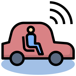 auto senza conducente icona