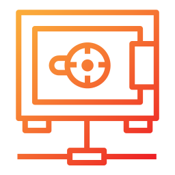 cassetta di sicurezza icona