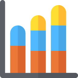 gráfico de barras icono