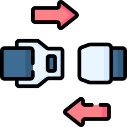 cinturón de seguridad icono