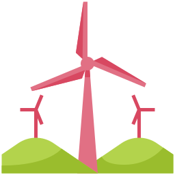 Wind energy icon