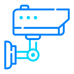telecamera a circuito chiuso icona