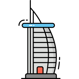 burj árabe icono