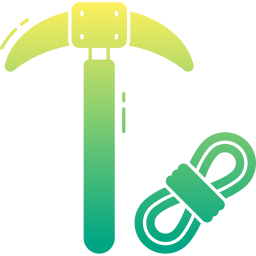 Climbing equipment icon