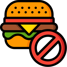 sin hamburguesa icono