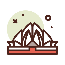 lotus-tempel icoon