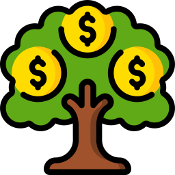 arbre d'argent Icône