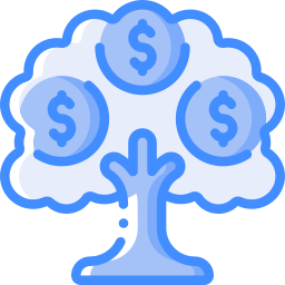 Money tree icon