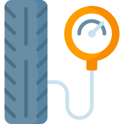 pressione dei pneumatici icona