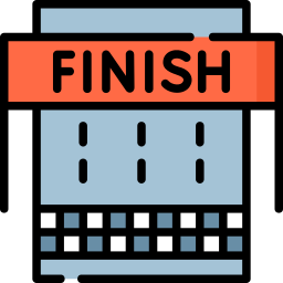 Finish line icon