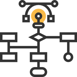 diagramma di flusso icona