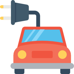 Electric car icon