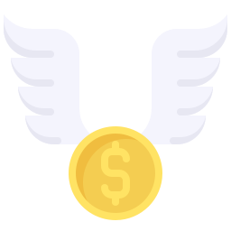 latające pieniądze ikona