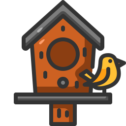 casa del pájaro icono