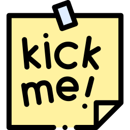 Kick me icon
