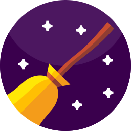 Flying broom icon