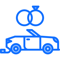 Wedding car icon