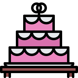 Wedding cake icon